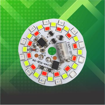 9w multicolor dob mcpcb ( 7 in 1 )